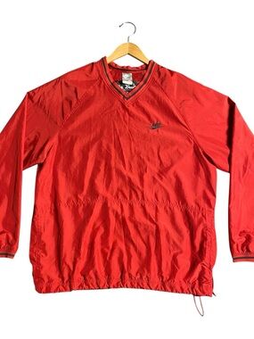 Vintage 90’s Men’s Nike Baseball V-Neck Pullover Windbreaker Jacket